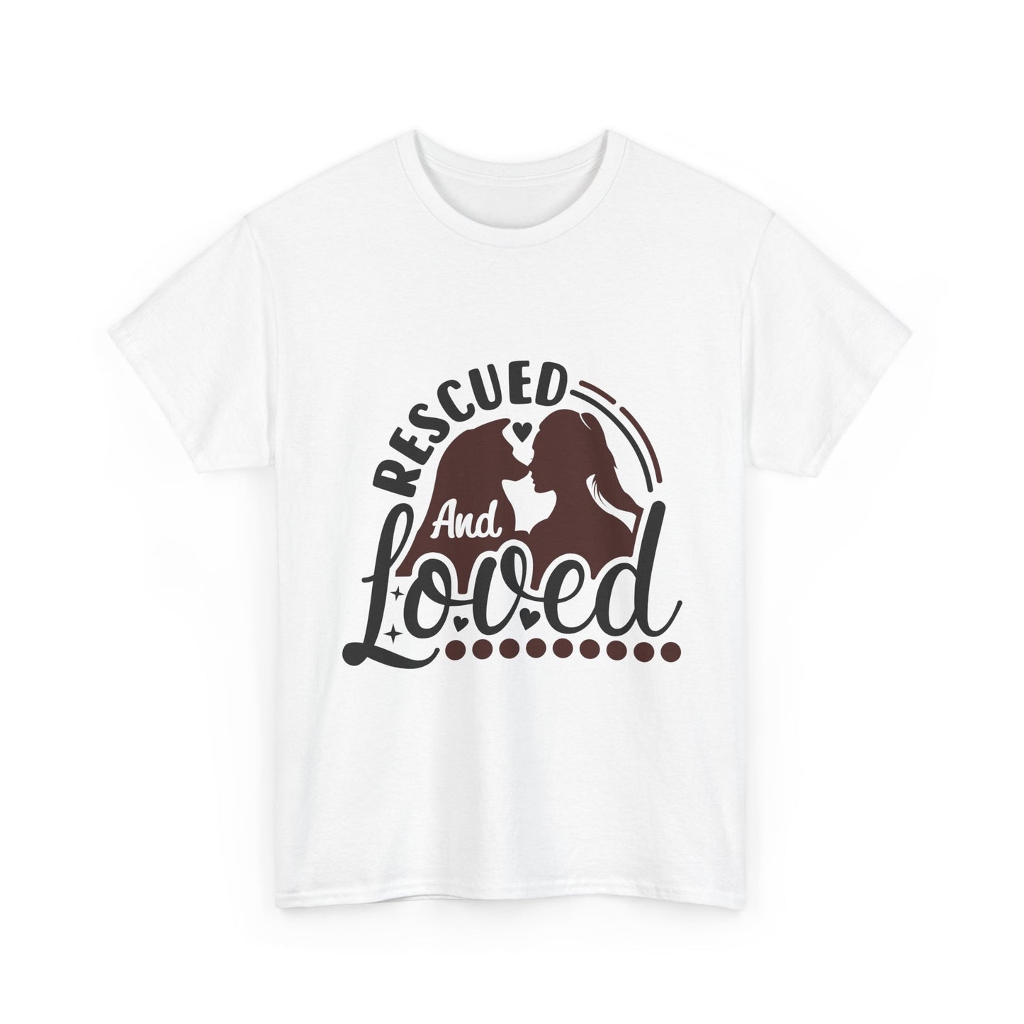 Rescued And Loved T-Shirt — Rescue Pet Adoption Tee