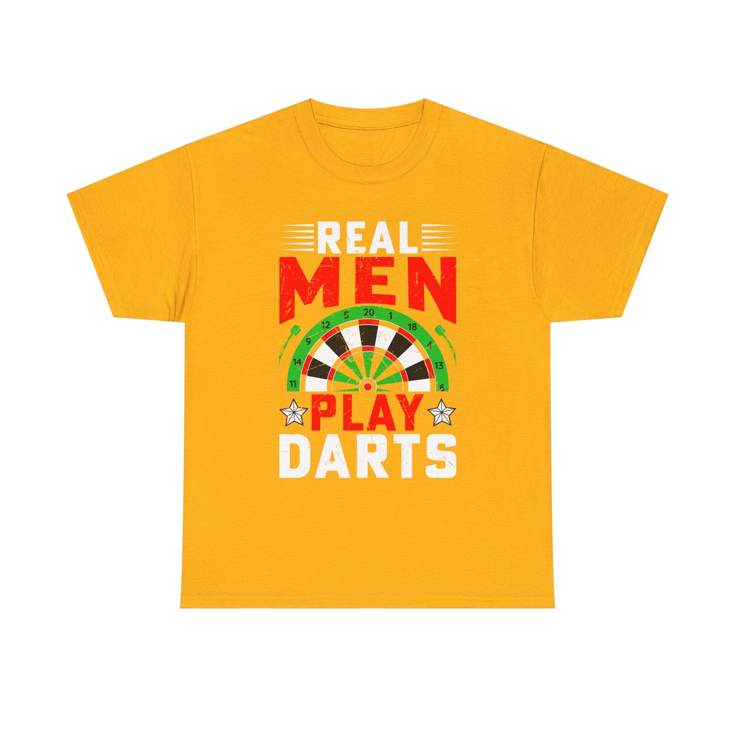 Darts T-Shirt – "Real Men Play Darts" Graphic Tee for Players & Fans
