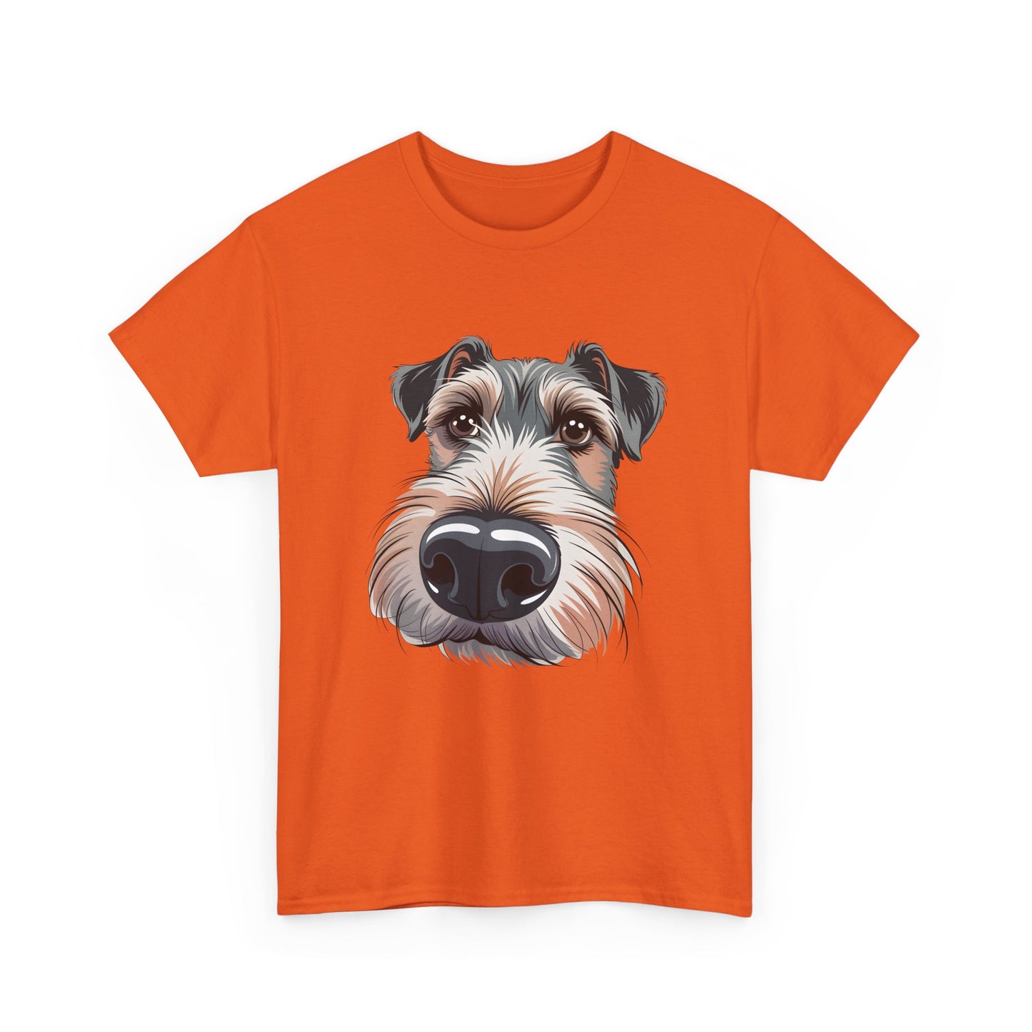 Schnauzer Nose Close-Up T-Shirt — Funny Dog Face Tee for Pet Lovers