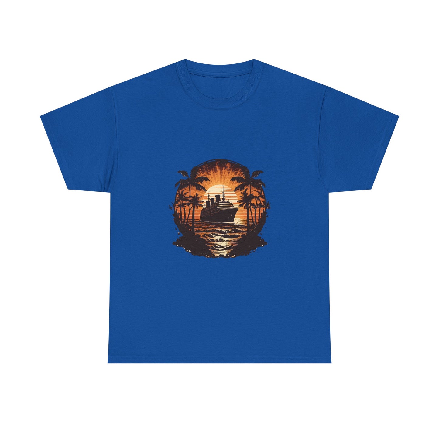 T-Shirt — Tropical Sunset Cruise Graphic Tee