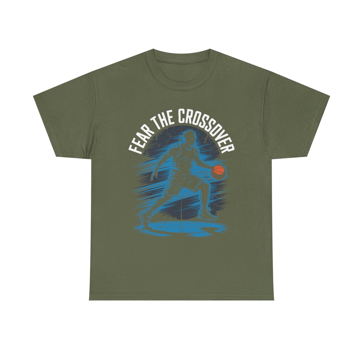 Basketball T‑Shirt - "Fear The Crossover" Dribbling Player Graphic Tee