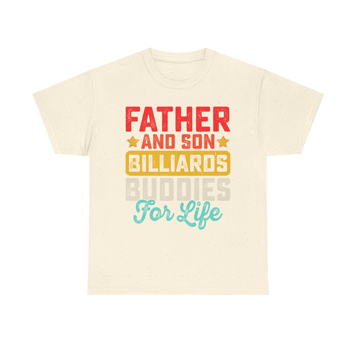 Billiards Buddies Father and Son Tee — "Father and Son Billiards Buddies for Life" Shirt