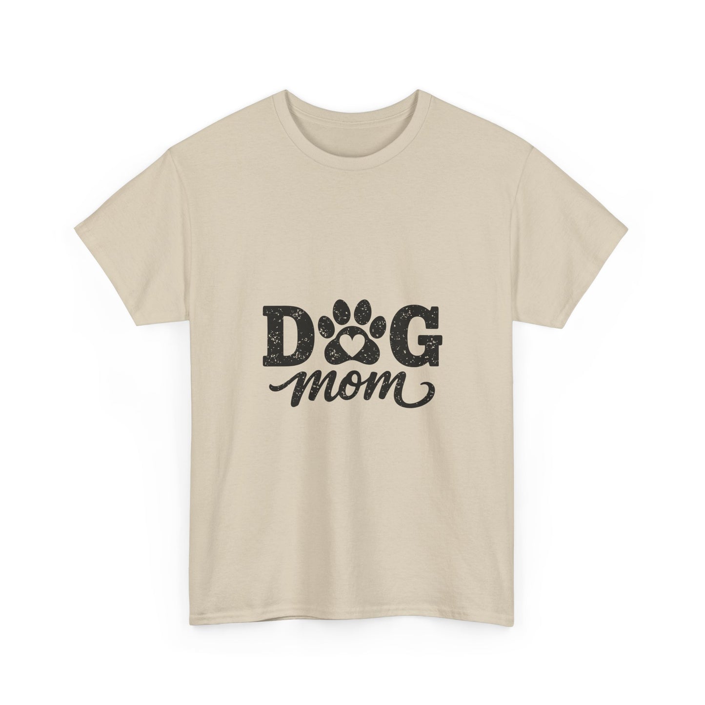 Dog Mom T‑Shirt — Paw Print Graphic Tee for Dog Lovers