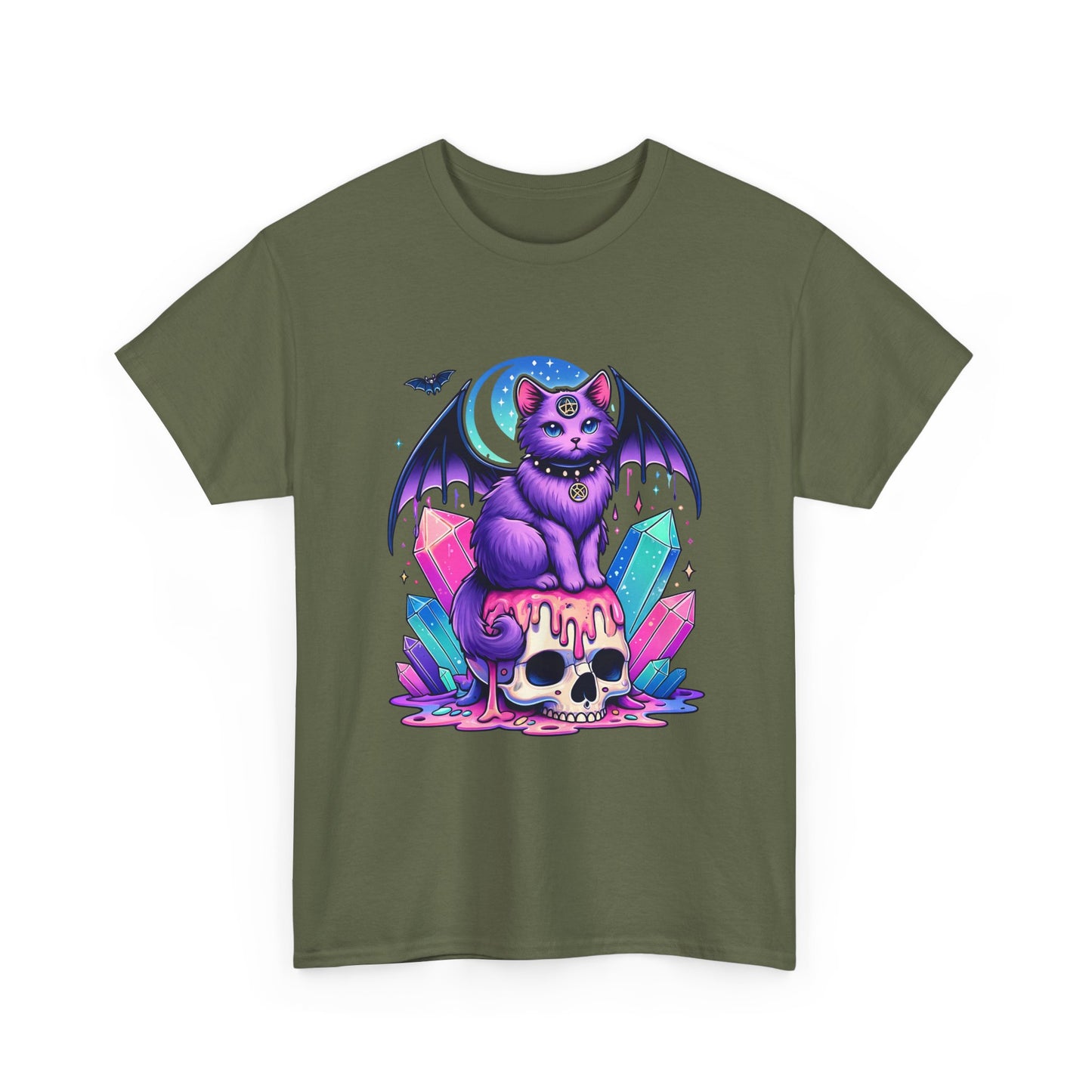 Gothic Crystal Cat T-Shirt