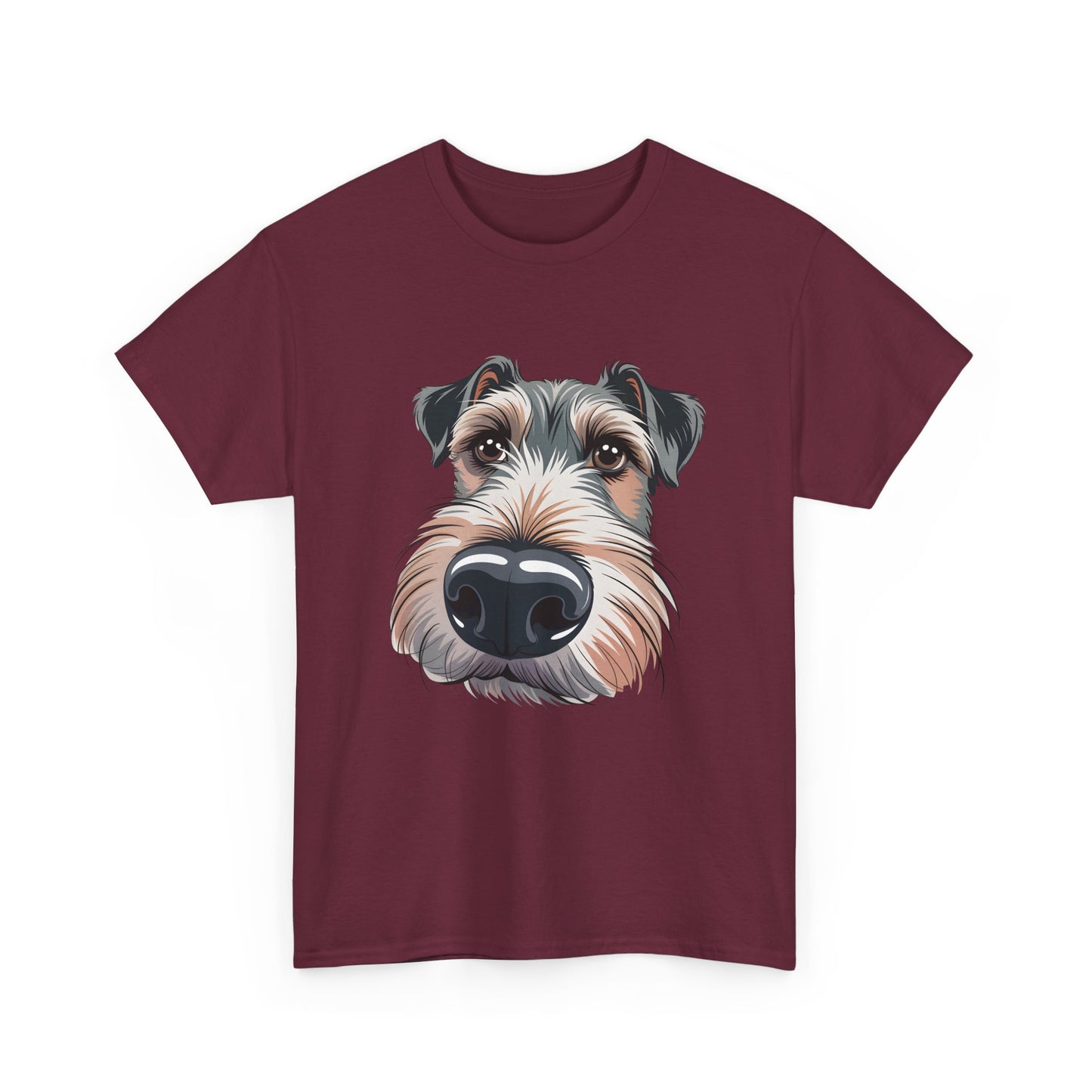 Schnauzer Nose Close-Up T-Shirt — Funny Dog Face Tee for Pet Lovers