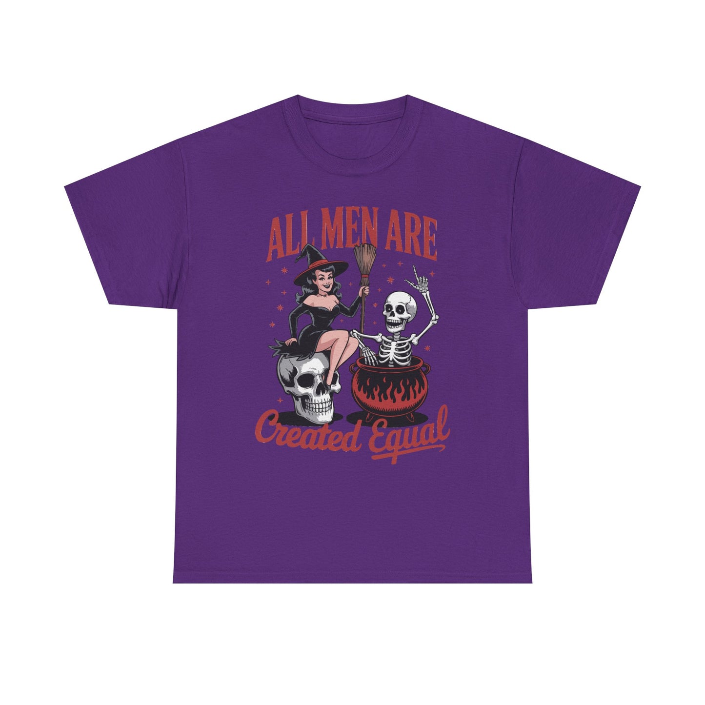 Witch & Skeleton 'All Men Are Created Equal' Tee