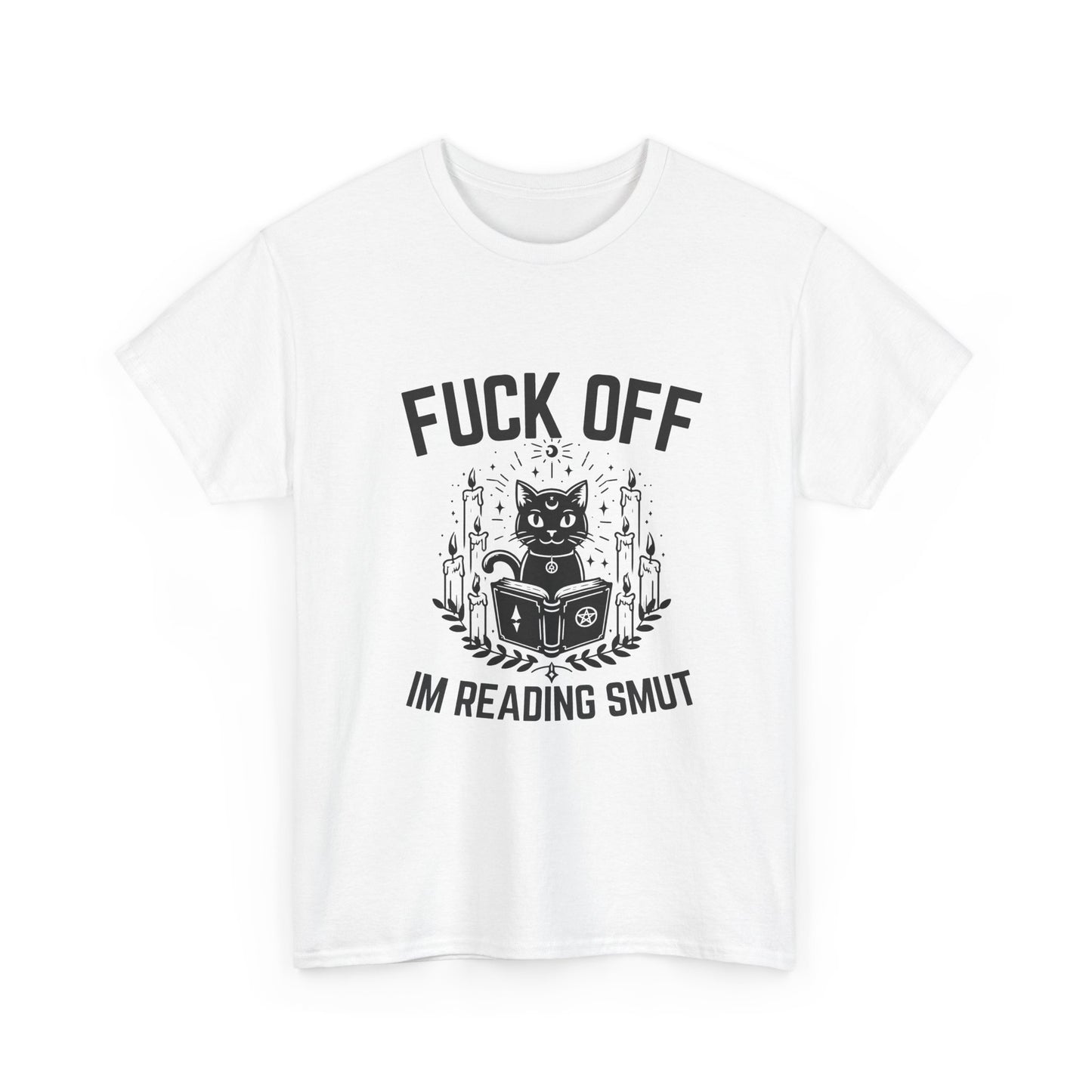 “Fuck Off I’m Reading Smut” Cat Witchbook T-Shirt