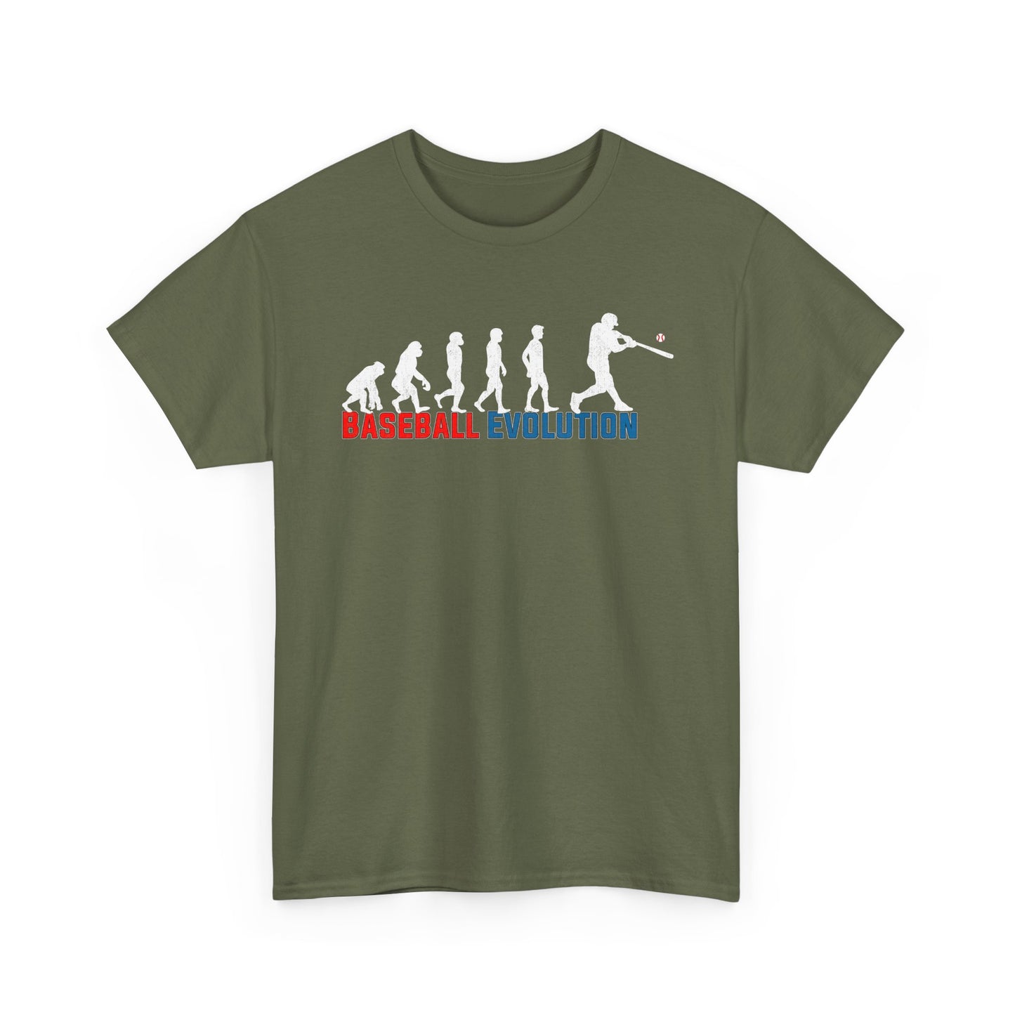 Baseball Evolution T-Shirt — Funny Baseball Player Evolution Graphic Tee