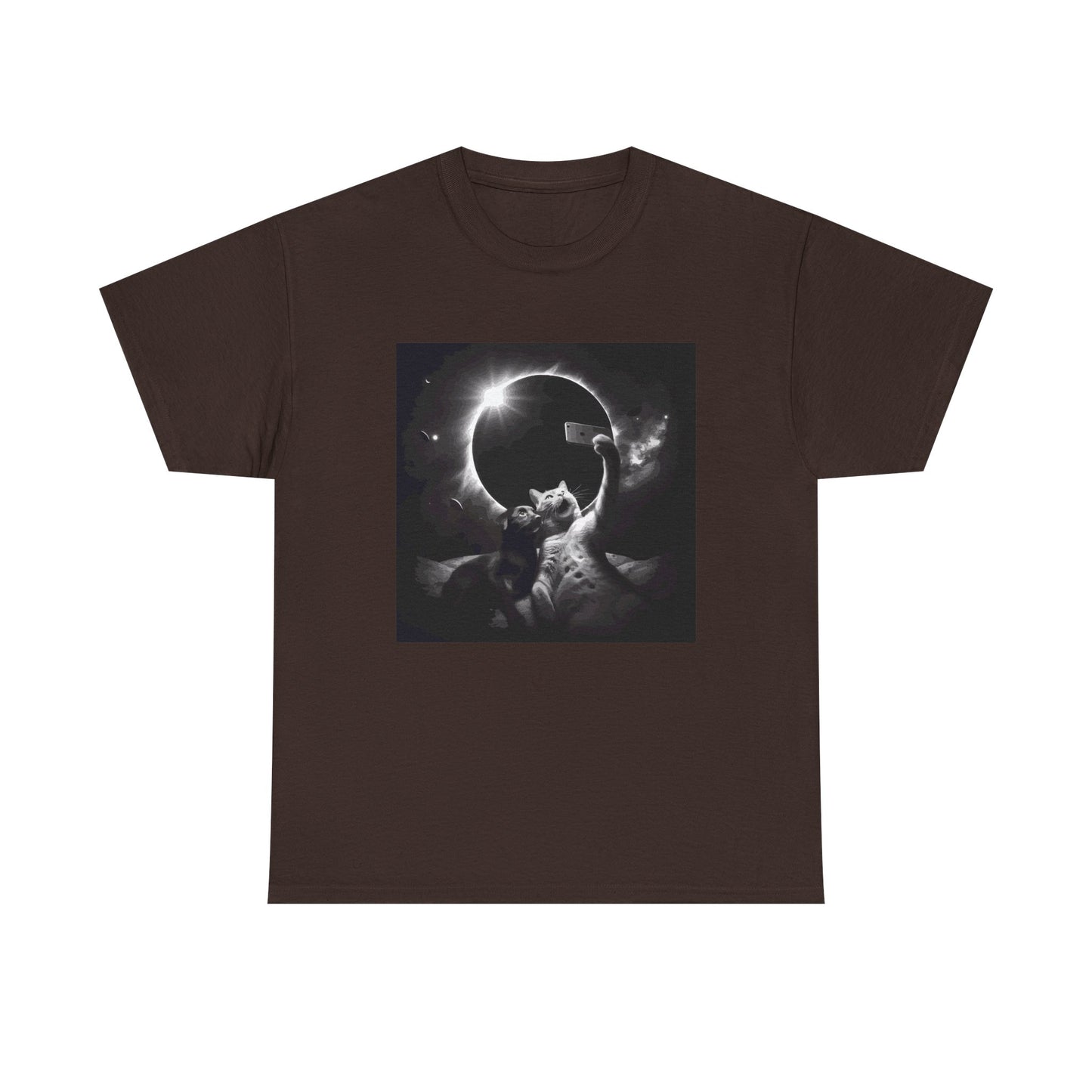 Dog and Cat Selfie Solar eclipse T-Shirt