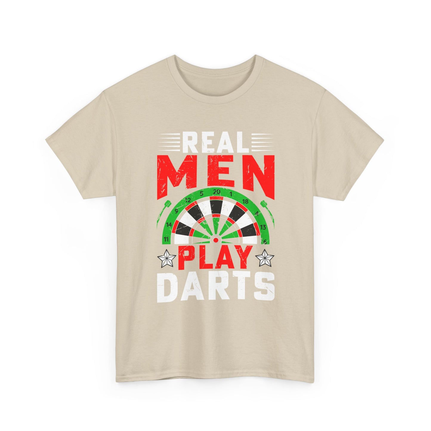Darts T-Shirt – "Real Men Play Darts" Graphic Tee for Players & Fans
