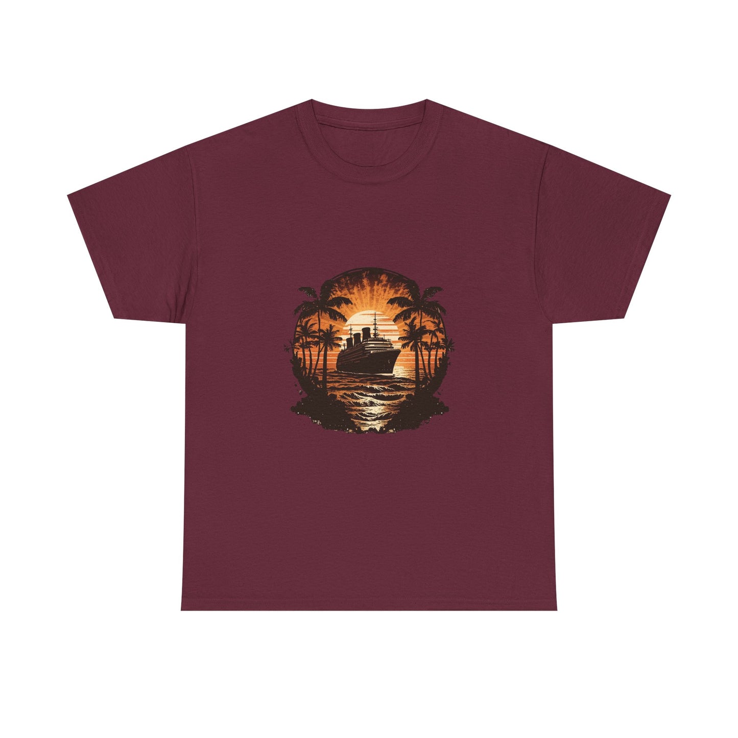 T-Shirt — Tropical Sunset Cruise Graphic Tee
