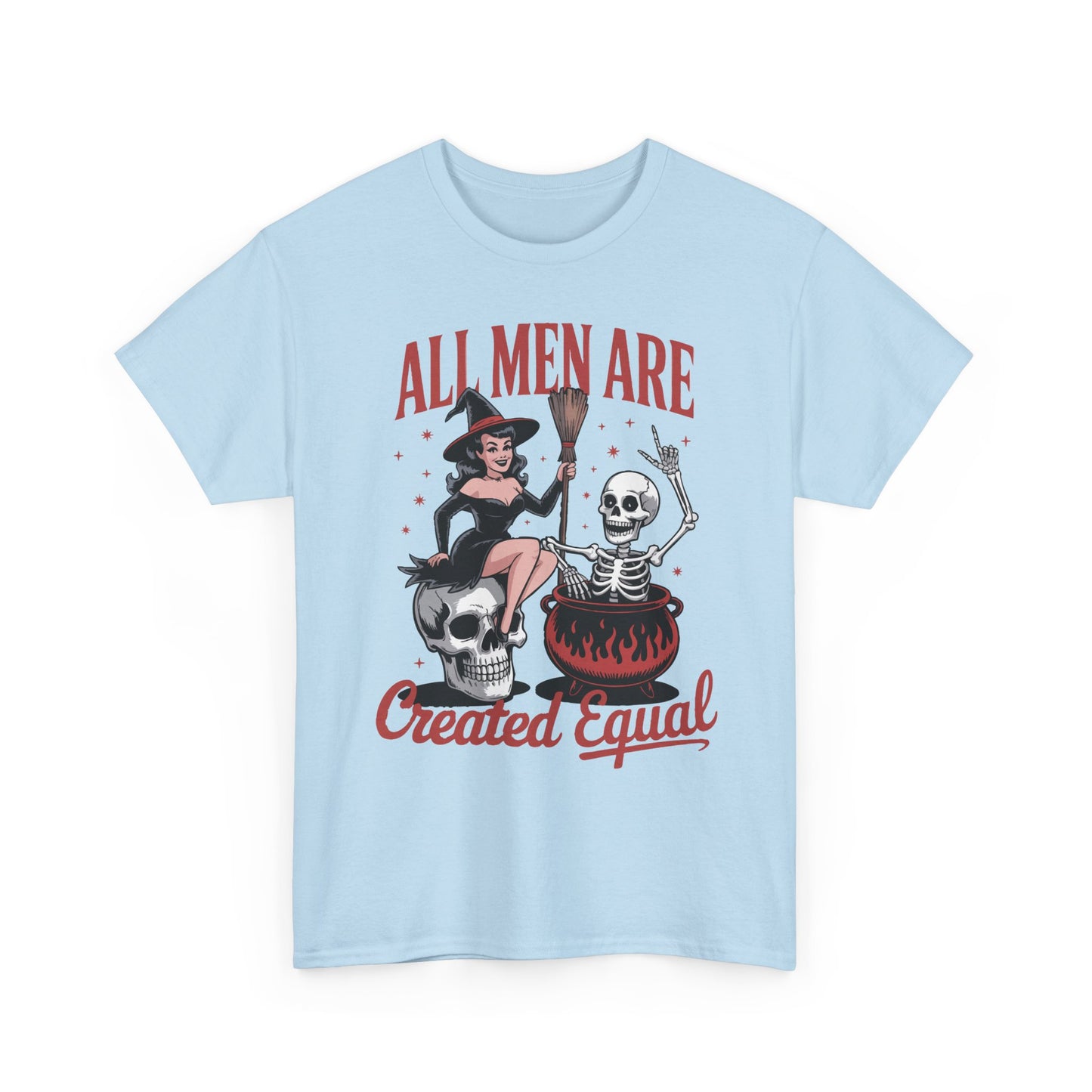 Witch & Skeleton 'All Men Are Created Equal' Tee