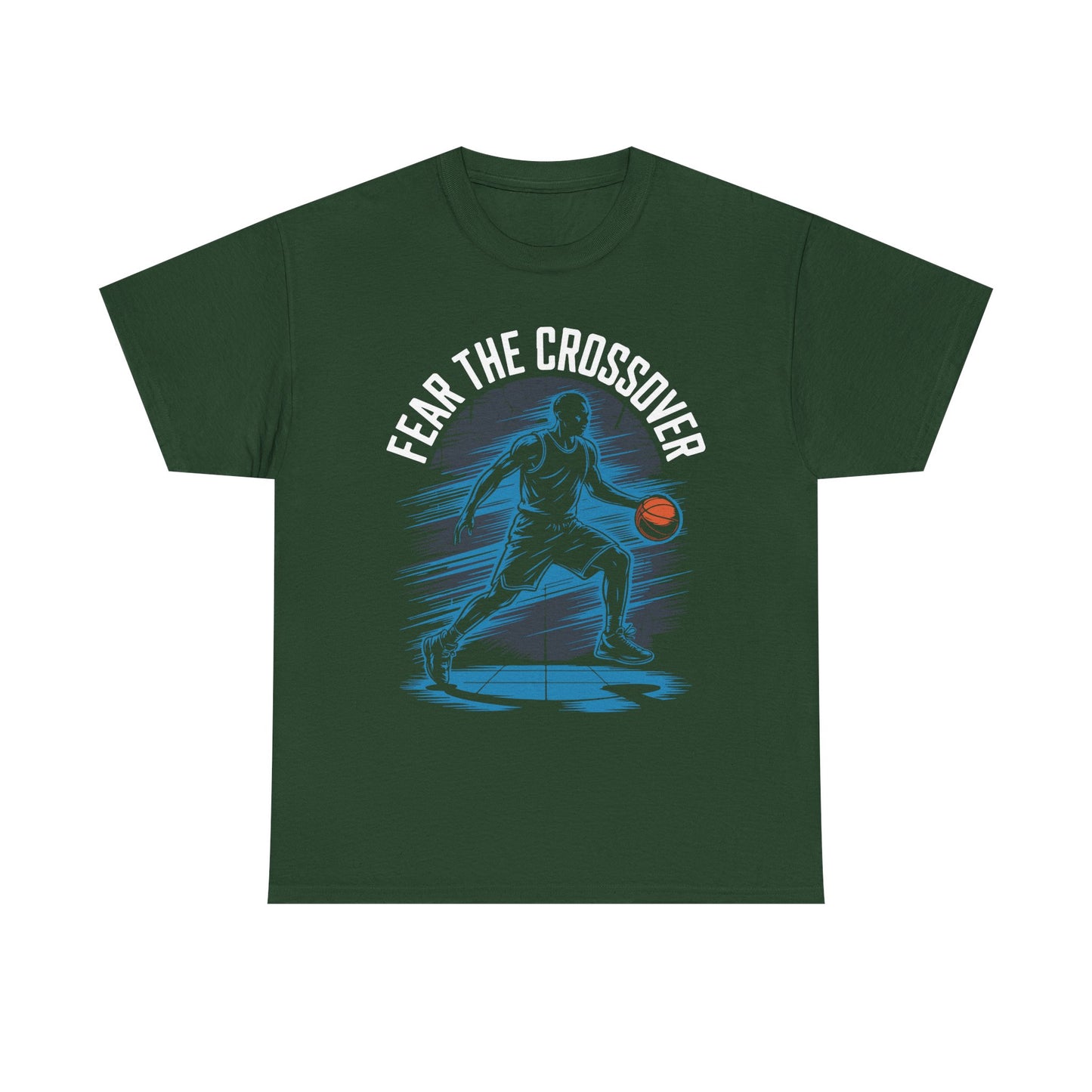 Basketball T‑Shirt - "Fear The Crossover" Dribbling Player Graphic Tee