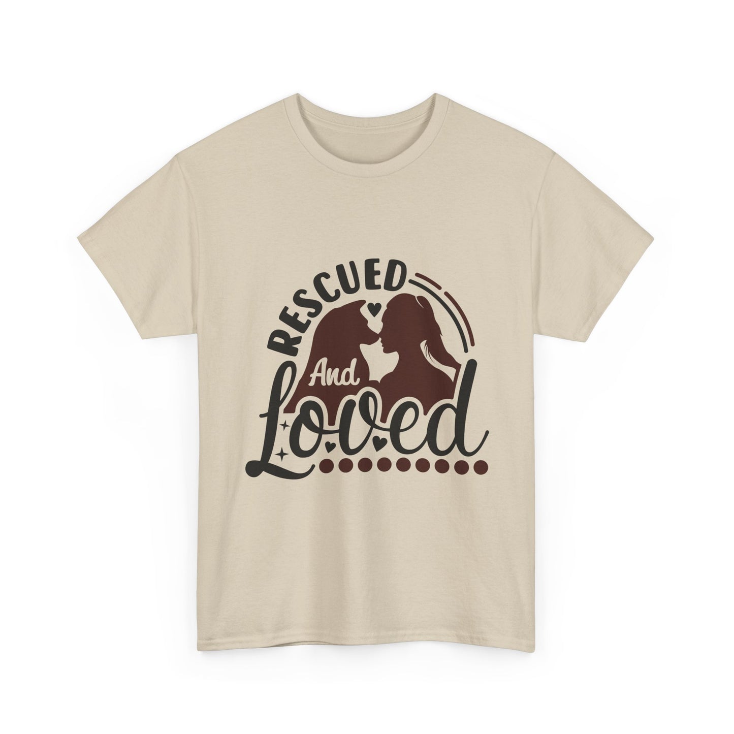 Rescued And Loved T-Shirt — Rescue Pet Adoption Tee