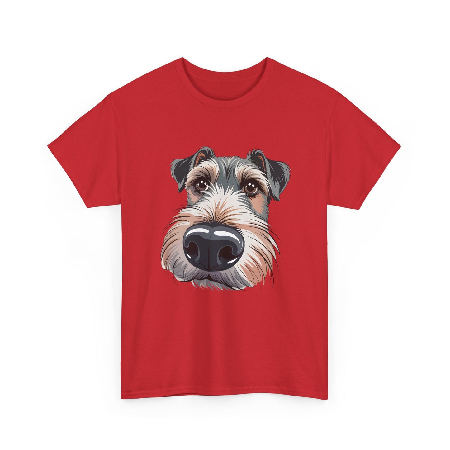 Schnauzer Nose Close-Up T-Shirt — Funny Dog Face Tee for Pet Lovers
