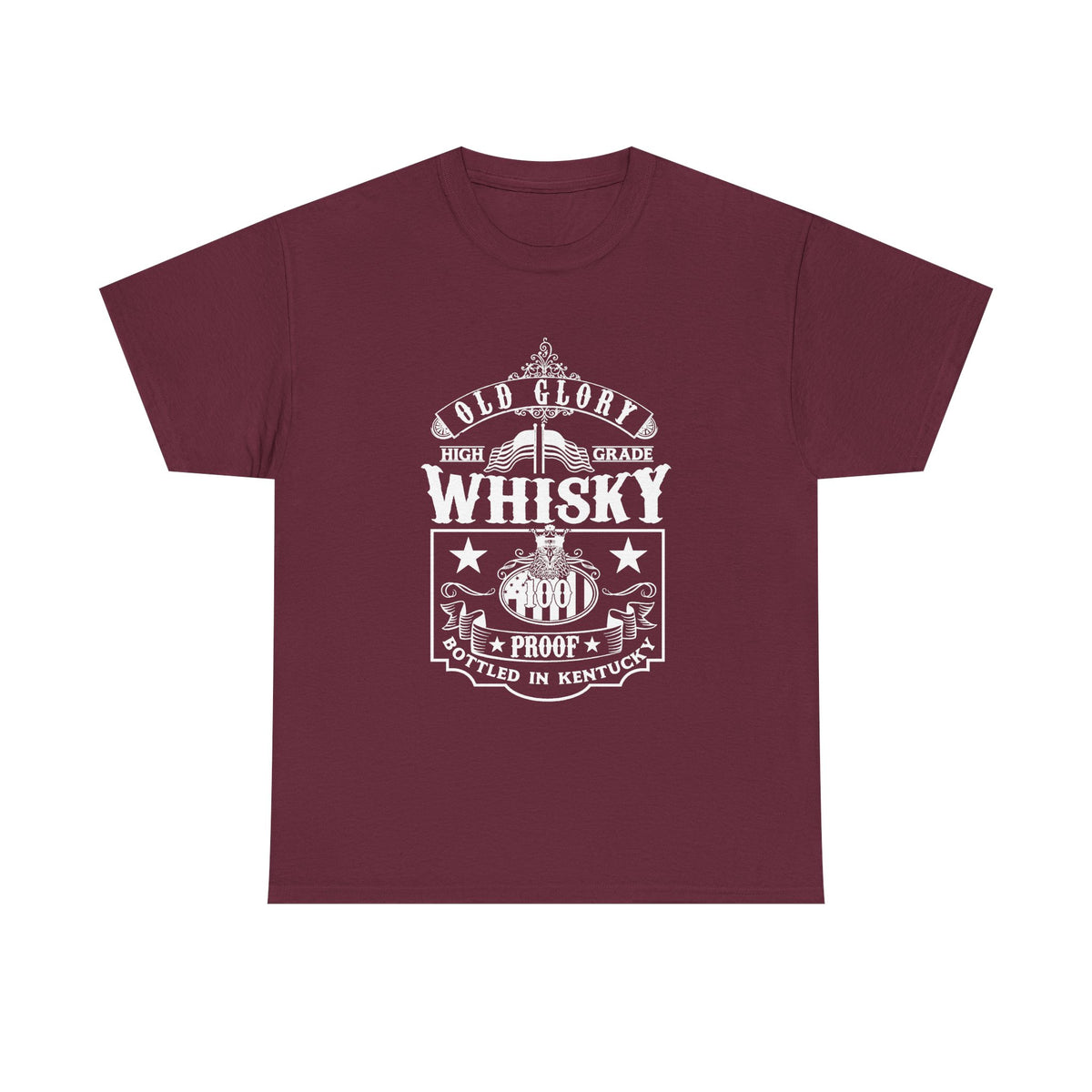 Whisky Distillery Crest T-Shirt — Vintage Bourbon Logo Tee