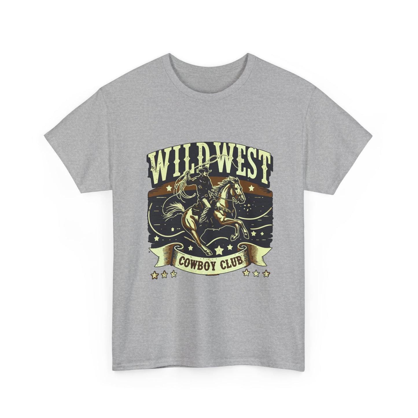 Wild West Cowboy Club T‑Shirt — Vintage Rodeo Western Graphic Tee