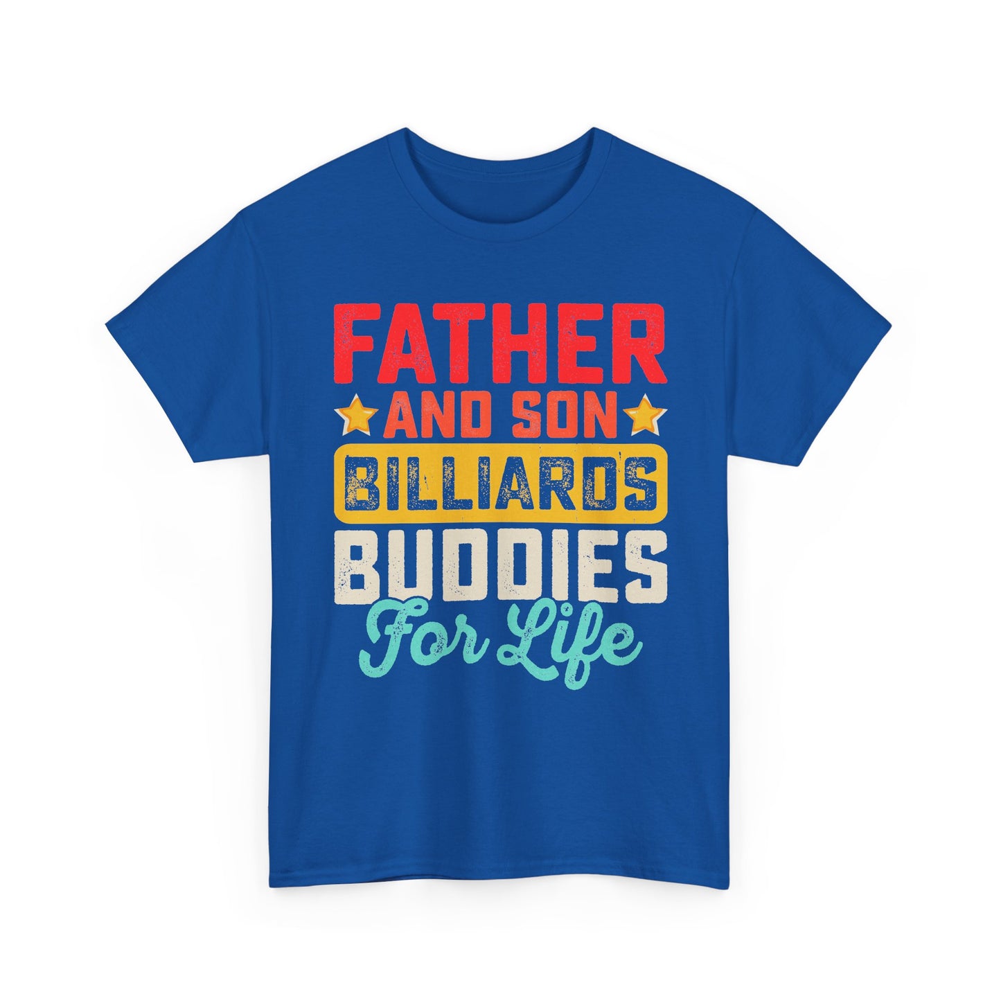 Billiards Buddies Father and Son Tee — "Father and Son Billiards Buddies for Life" Shirt