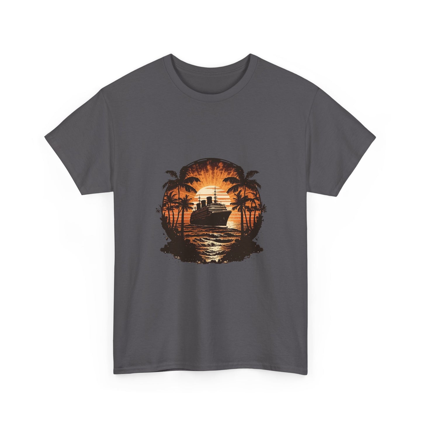 T-Shirt — Tropical Sunset Cruise Graphic Tee