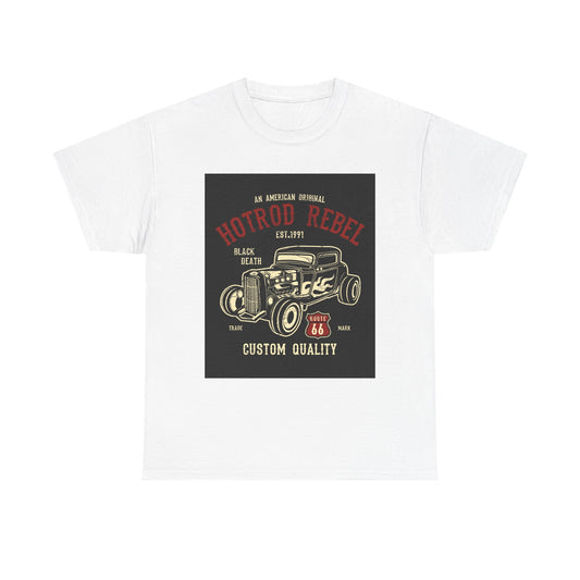 Hotrod Rebel T-Shirt – Vintage Custom Car Graphic Tee