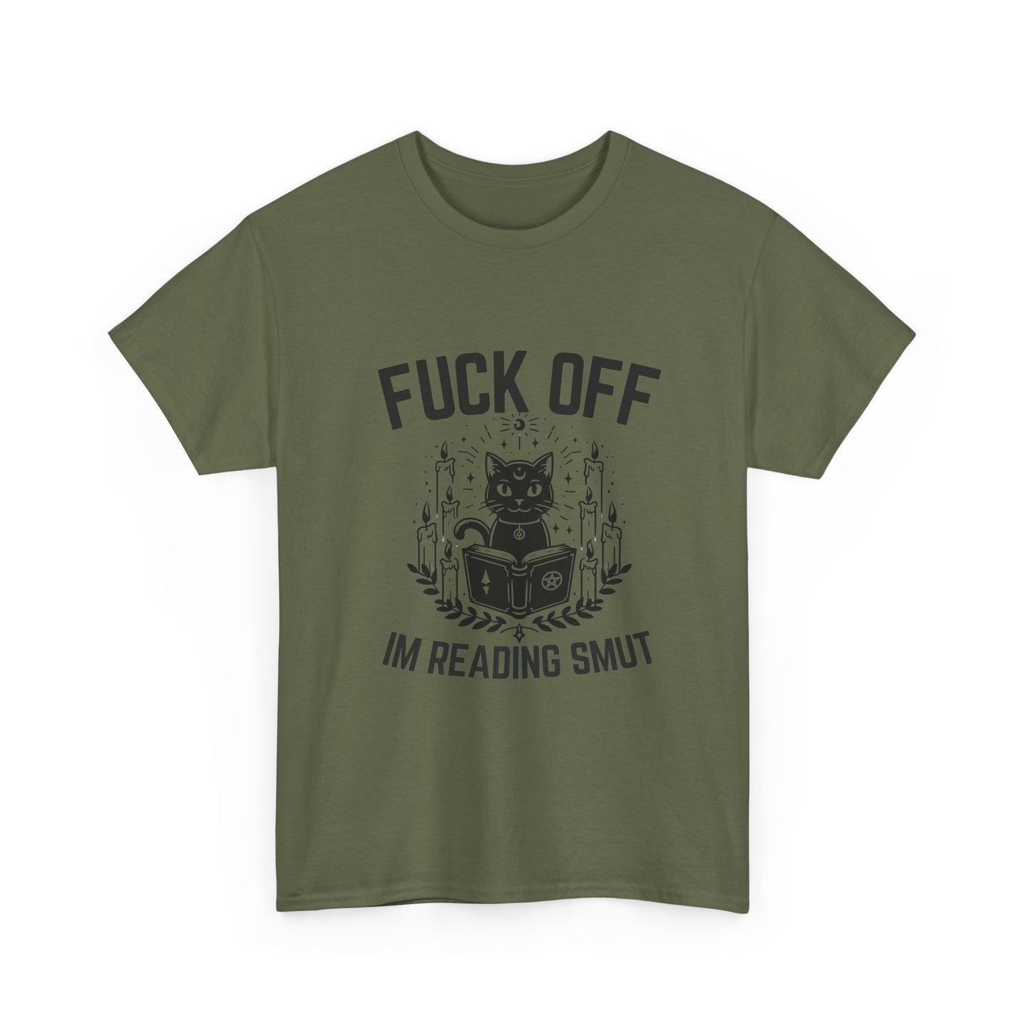 “Fuck Off I’m Reading Smut” Cat Witchbook T-Shirt