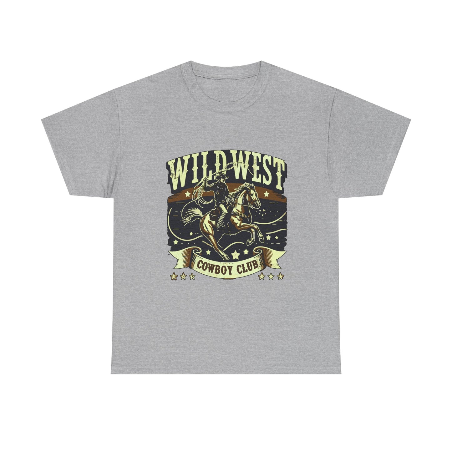 Wild West Cowboy Club T‑Shirt — Vintage Rodeo Western Graphic Tee