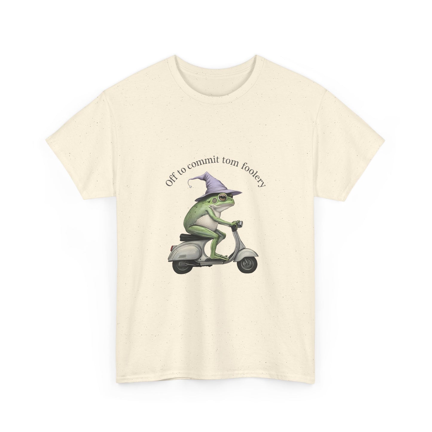 Witch Frog Scooter T-Shirt — 'off to commit form fuckery' Graphic Tee