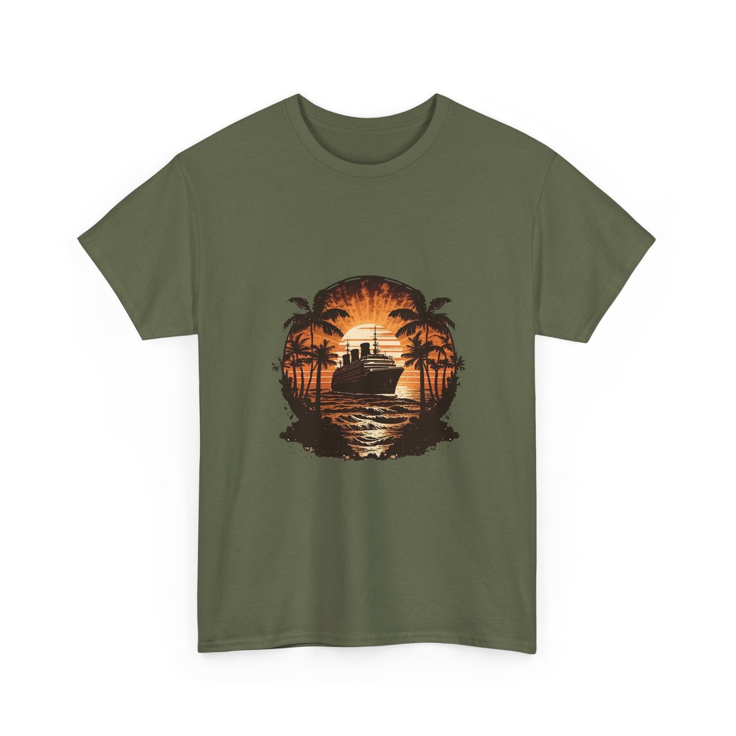 T-Shirt — Tropical Sunset Cruise Graphic Tee