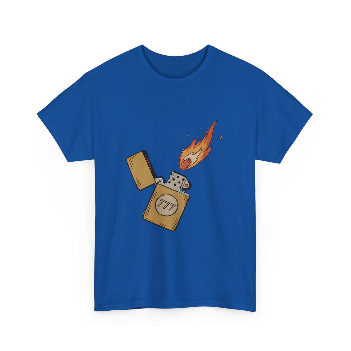 Lighter Flame Graphic Tee — Retro Zippo Illustration T-Shirt