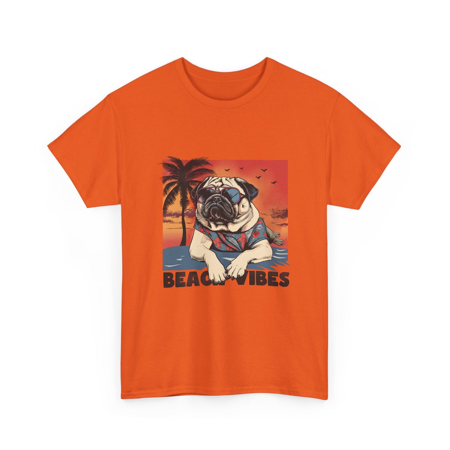 Beach Vibes Pug T‑Shirt