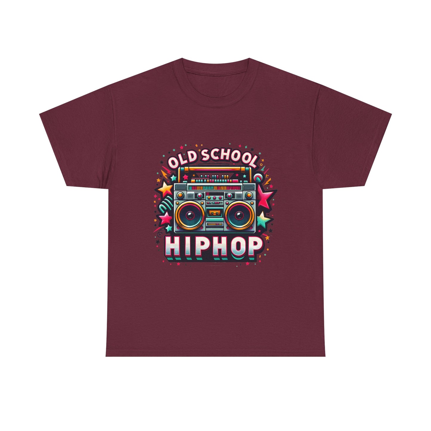 Old School Hip Hop T-Shirt — Retro Boombox Graphic Tee