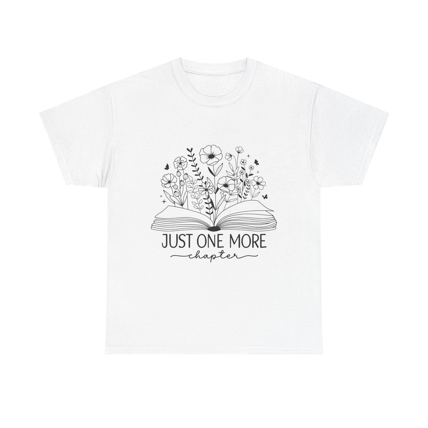 Reading T-Shirt — "Just One More Chapter" Floral Booklover Tee