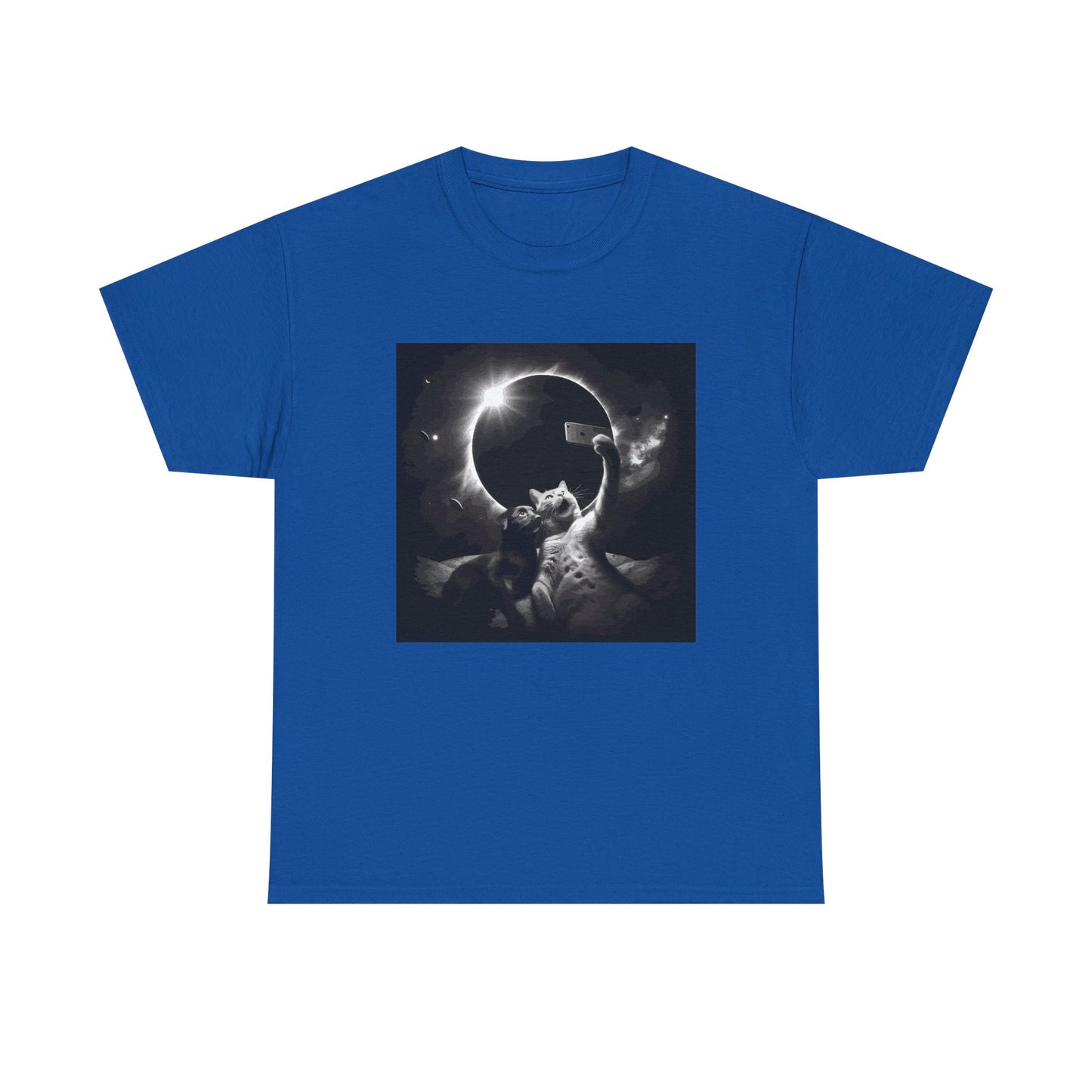 Dog and Cat Selfie Solar eclipse T-Shirt