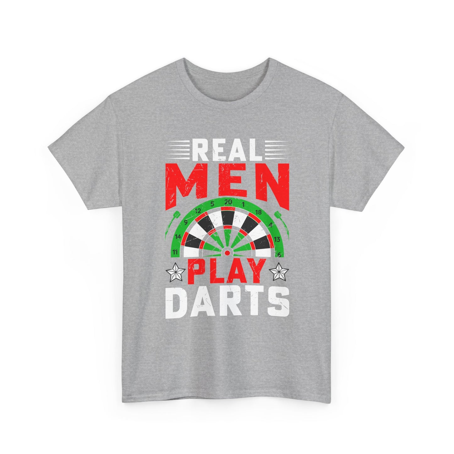 Darts T-Shirt – "Real Men Play Darts" Graphic Tee for Players & Fans