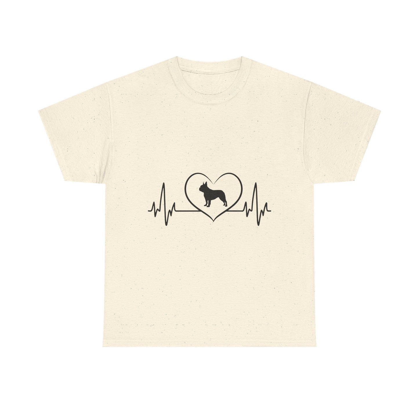 Dog Lover Tee — Heartbeat Paw Print Graphic Shirt