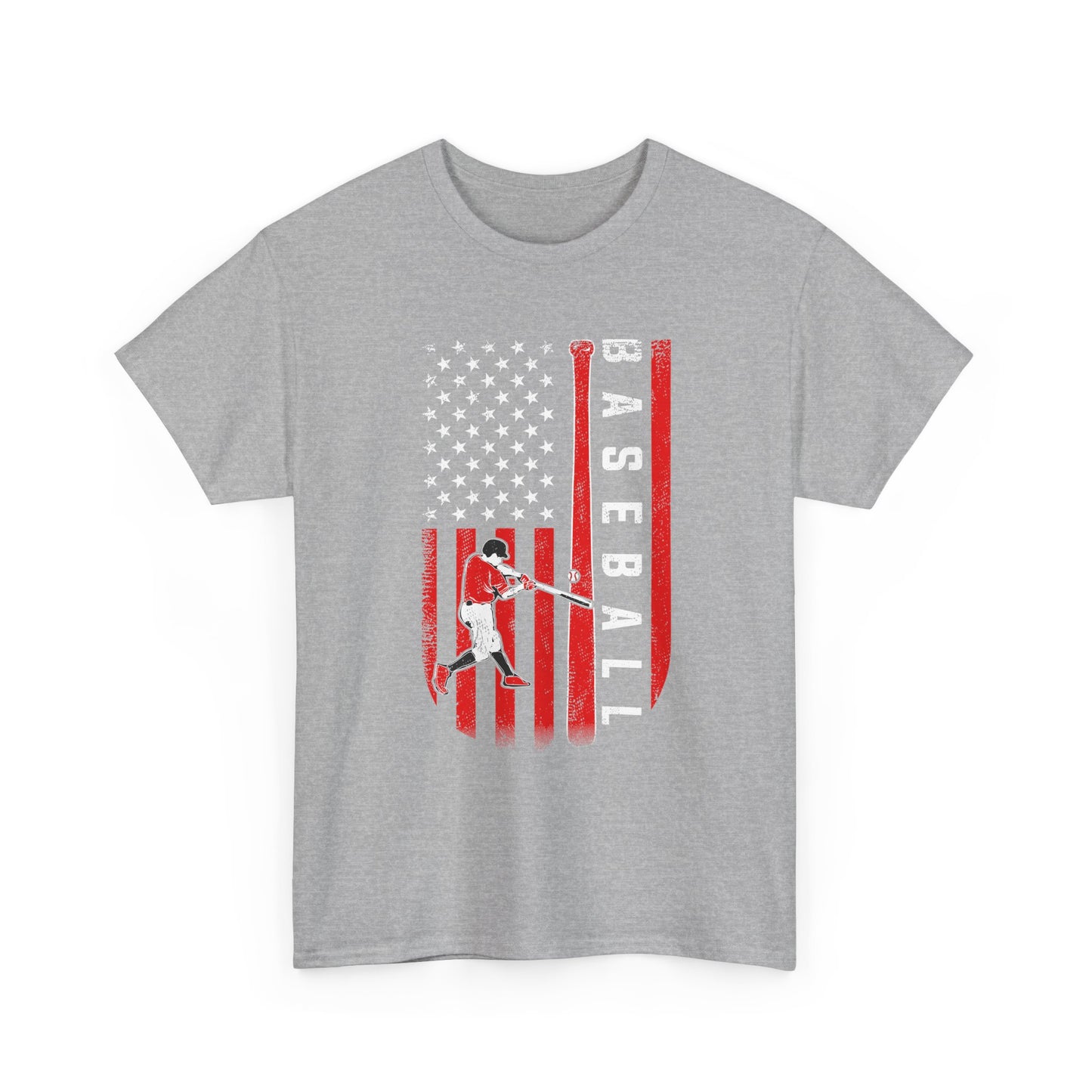 Baseball American Flag T-Shirt — Patriotic Batter Graphic Tee