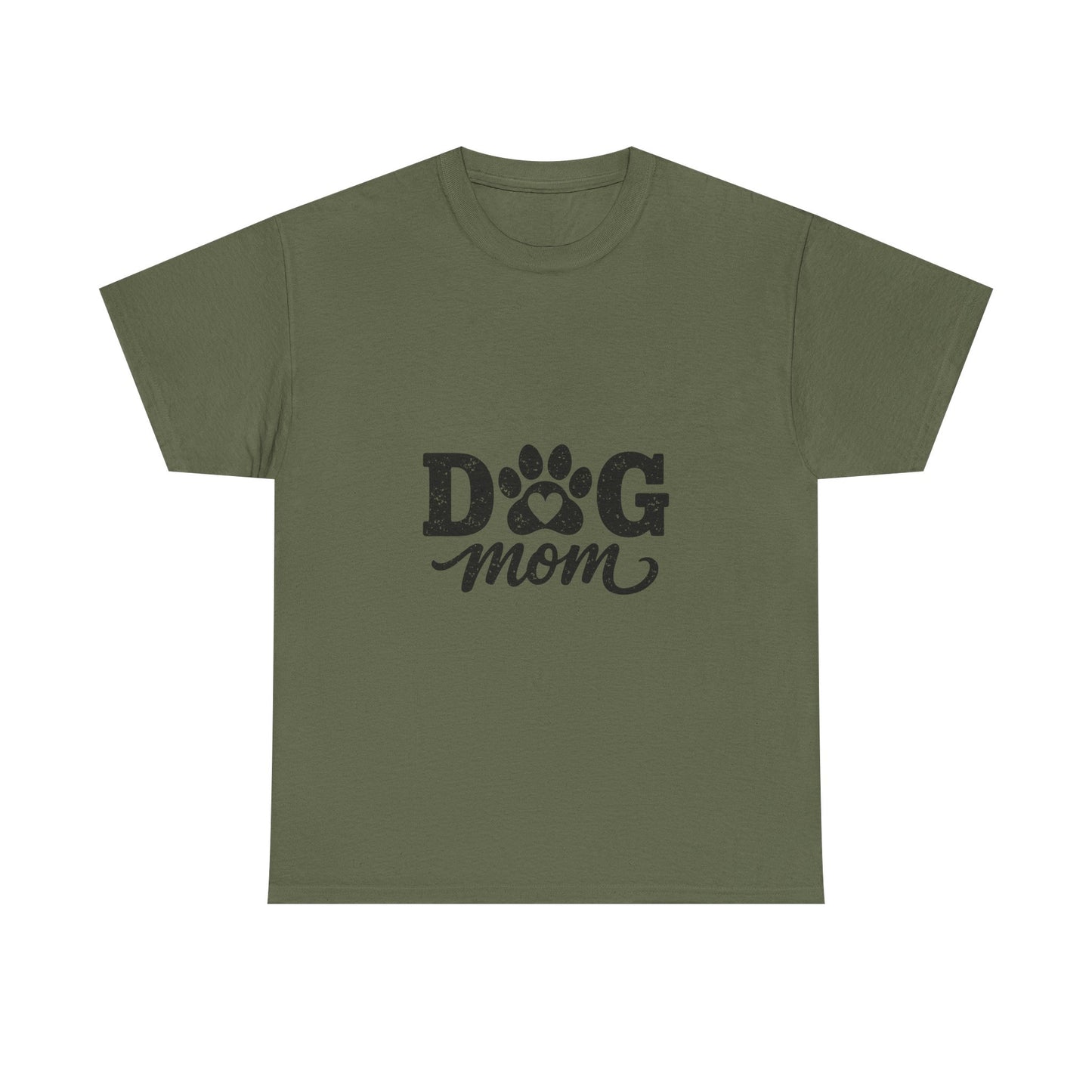 Dog Mom T‑Shirt — Paw Print Graphic Tee for Dog Lovers