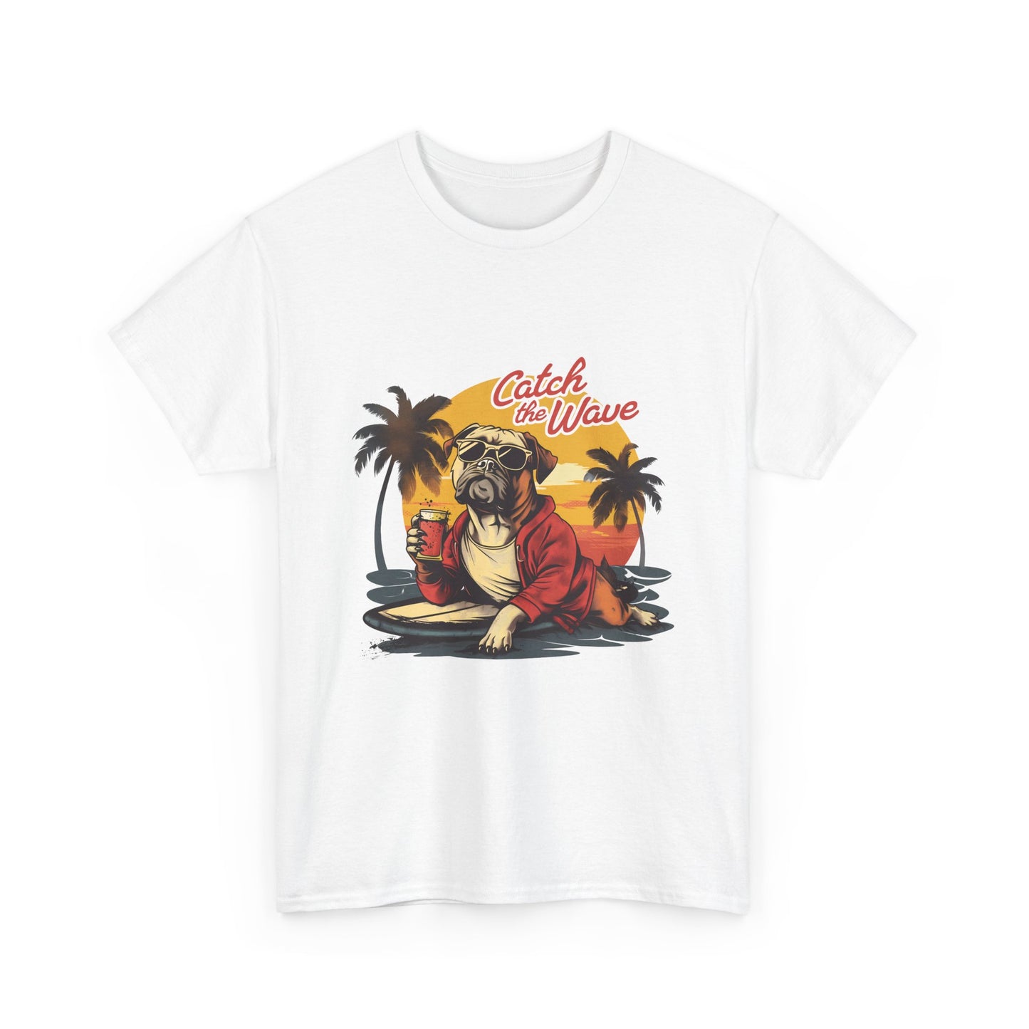 Catch the Wave Pug Surf T-Shirt