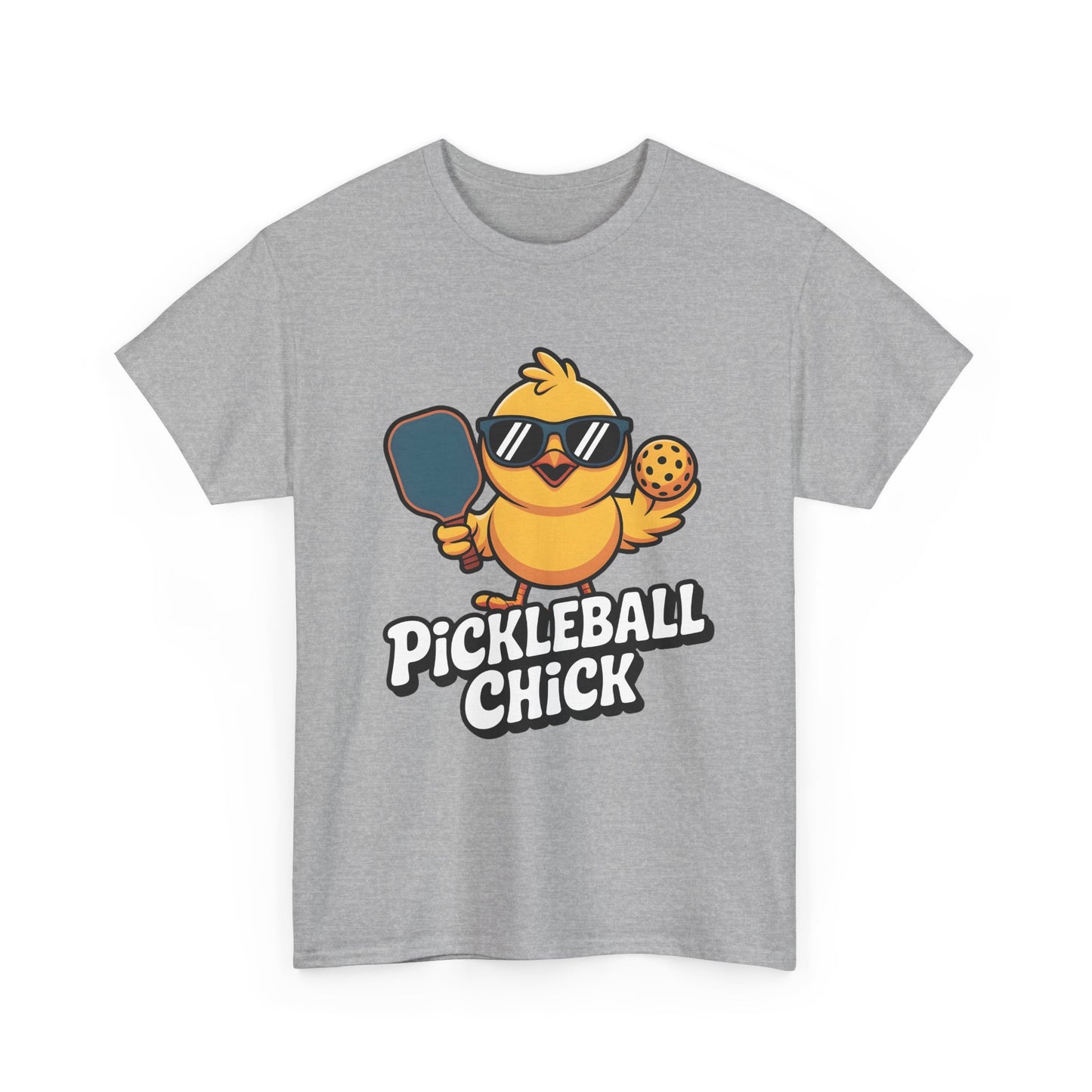 Pickleball Chick T-Shirt — Cute Chick Graphic Tee for Players & Fans