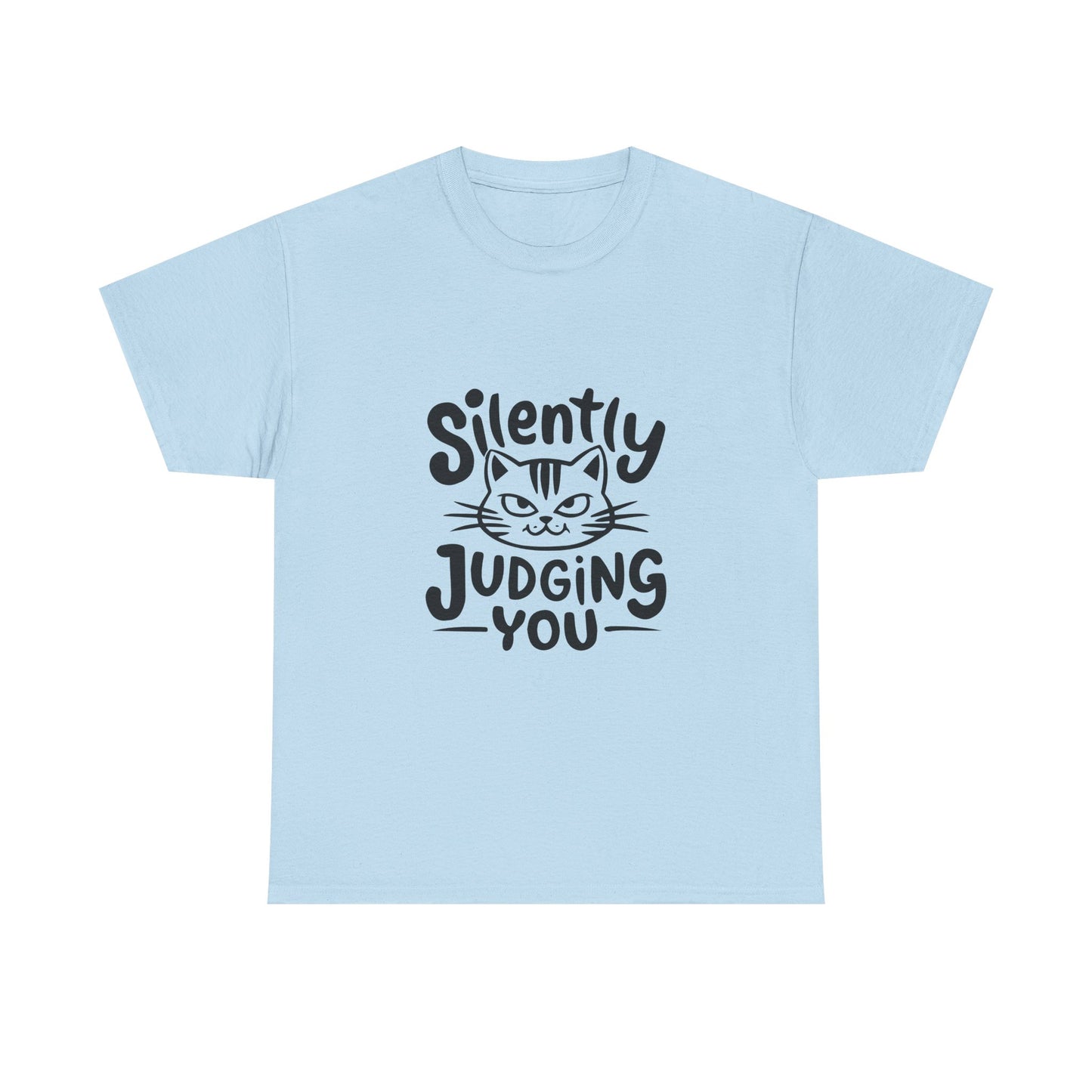 Cat T-Shirt – “Silently Judging You” Funny Graphic Tee