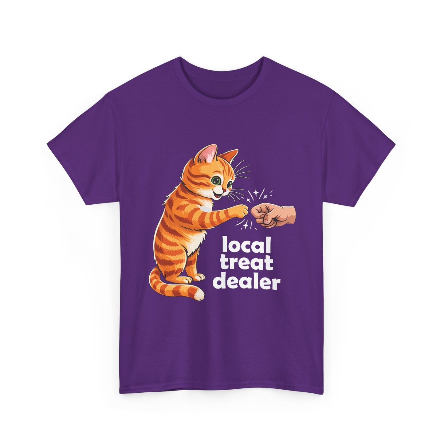 Cat T-Shirt — "Local Treat Dealer" Cute Ginger Kitty Fist Bump Tee