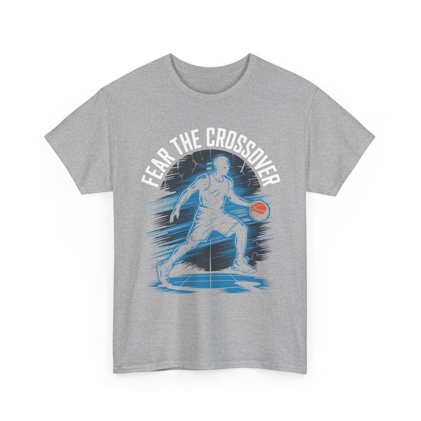 Basketball T‑Shirt - "Fear The Crossover" Dribbling Player Graphic Tee