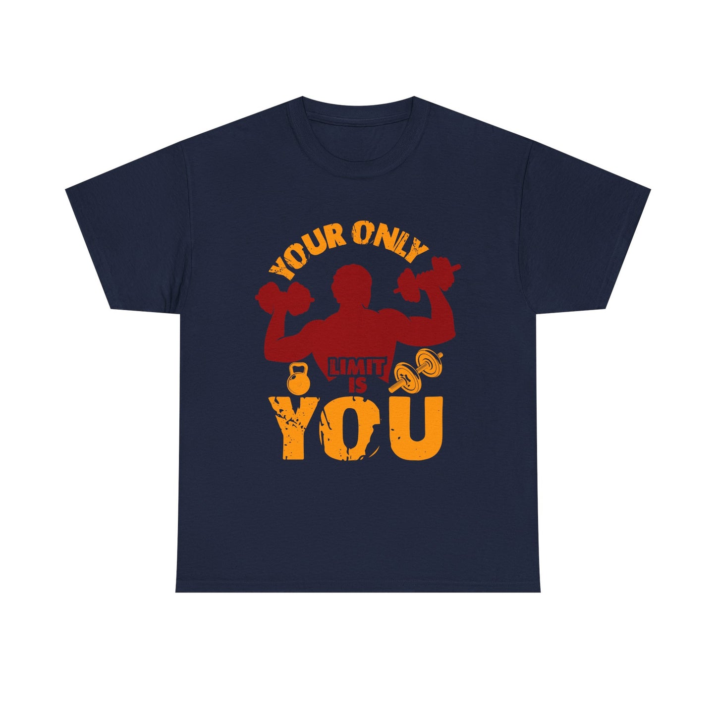 Motivational Fitness Tee — "Your Only Limit Is You" Workout T-Shirt