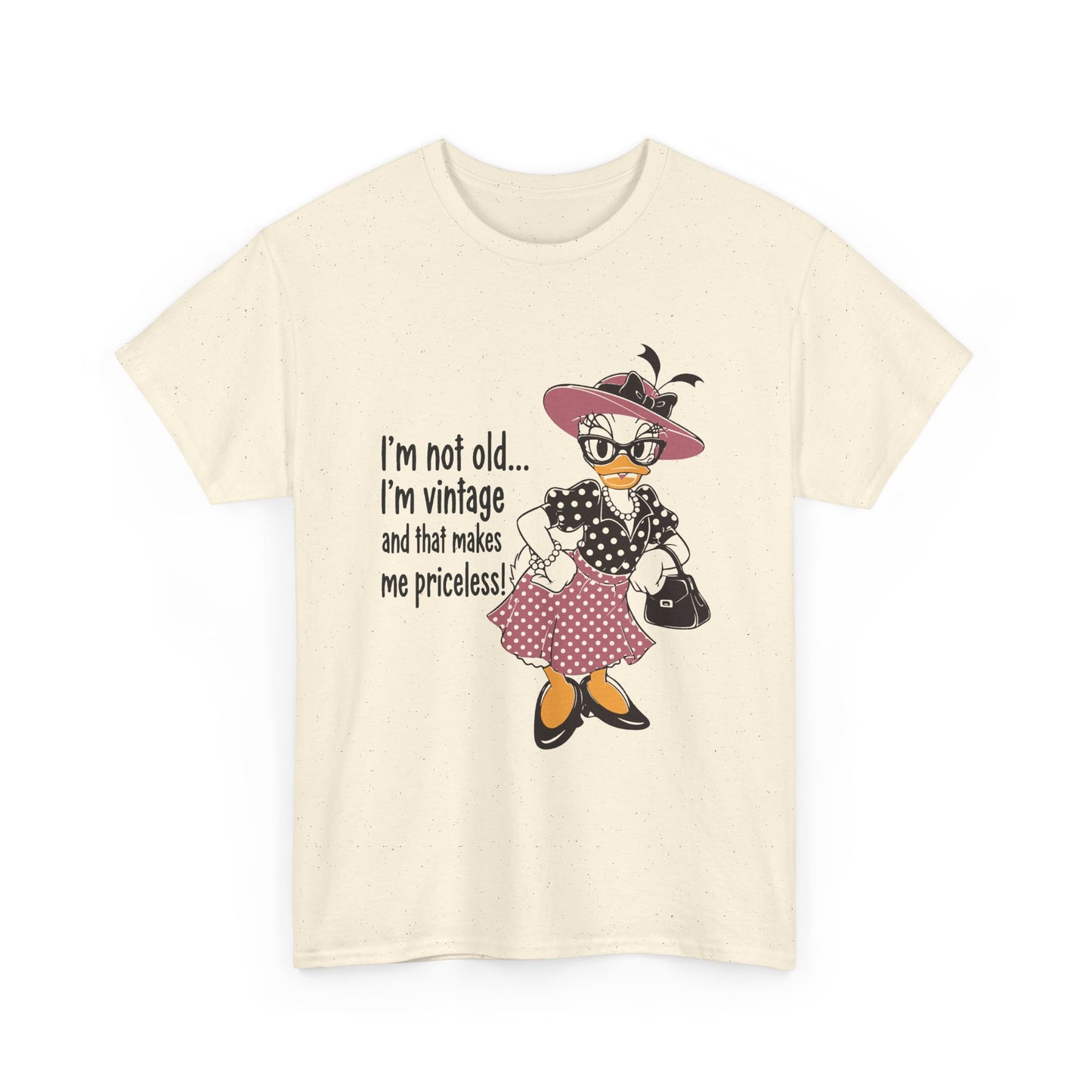 Vintage Duck Graphic Tee — "I’m not old... I’m vintage and that makes me priceless!"