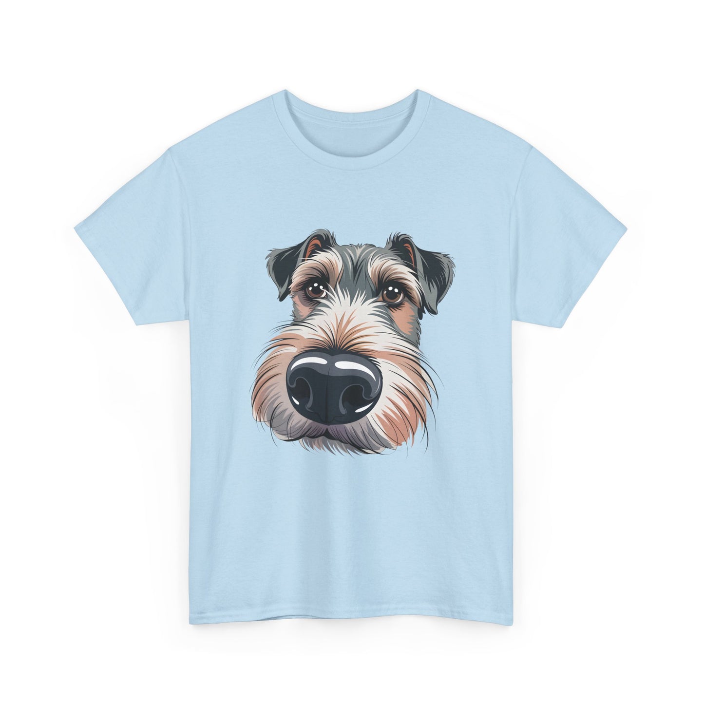 Schnauzer Nose Close-Up T-Shirt — Funny Dog Face Tee for Pet Lovers