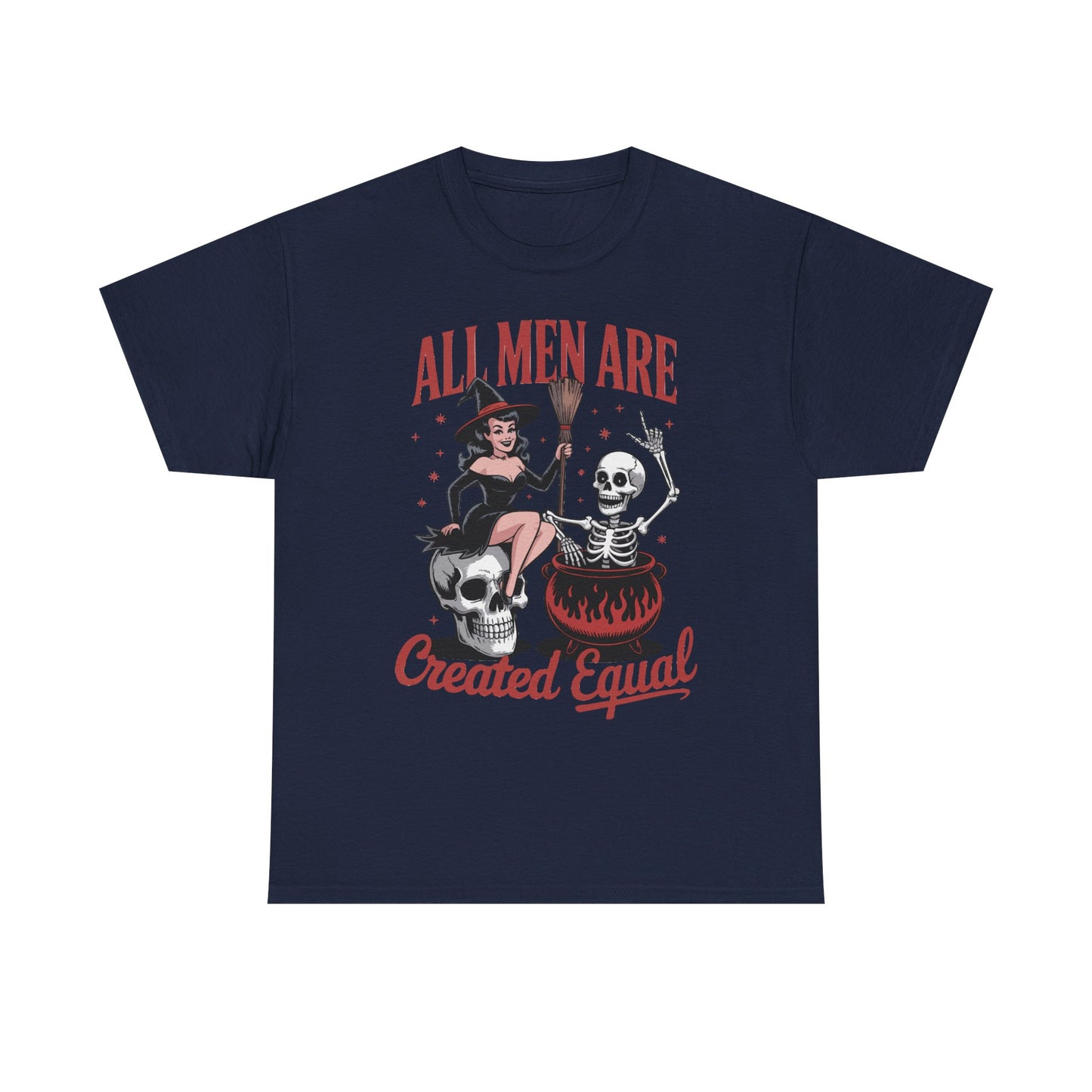 Witch & Skeleton 'All Men Are Created Equal' Tee