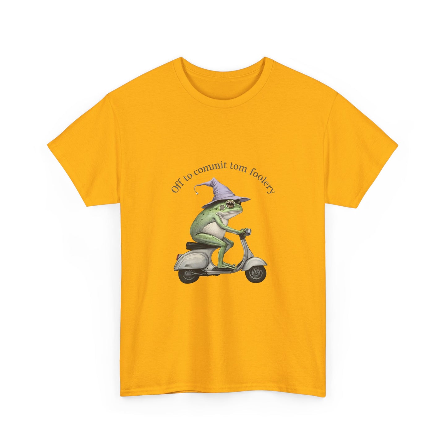 Witch Frog Scooter T-Shirt — 'off to commit form fuckery' Graphic Tee