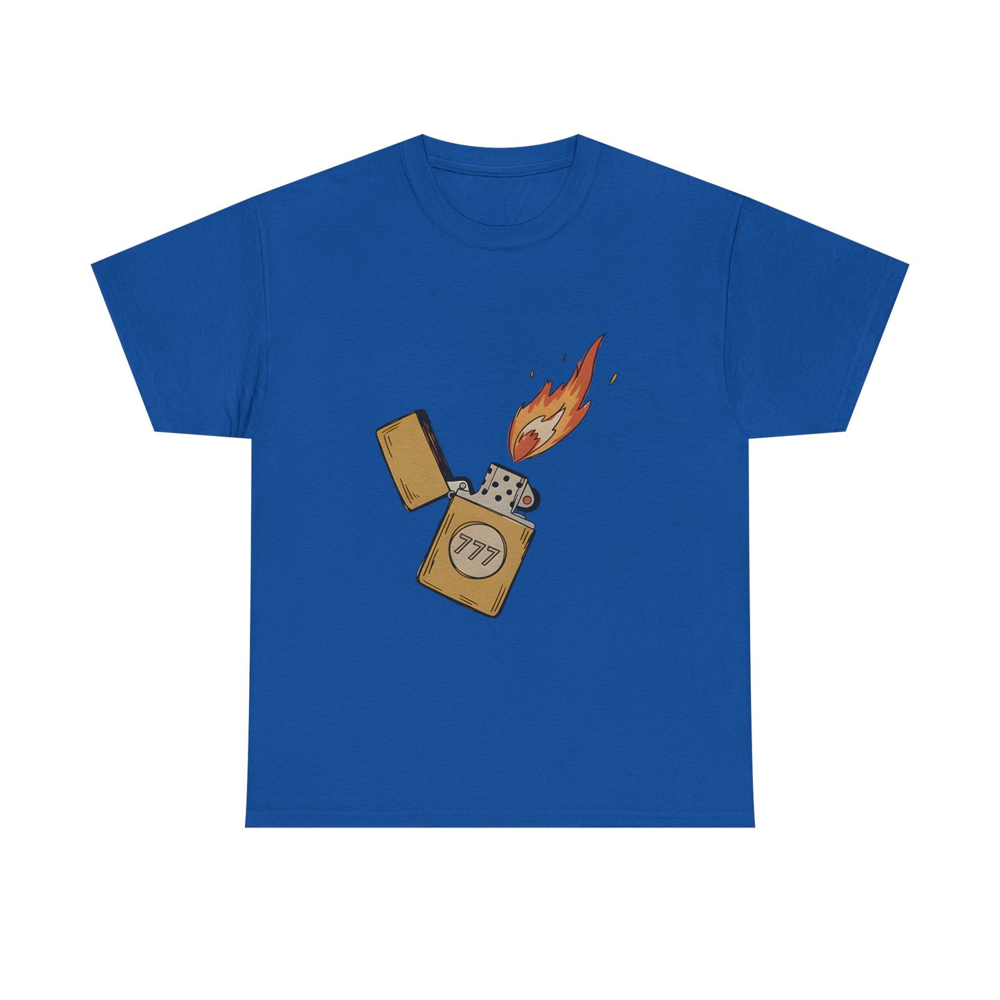 Lighter Flame Graphic Tee — Retro Zippo Illustration T-Shirt