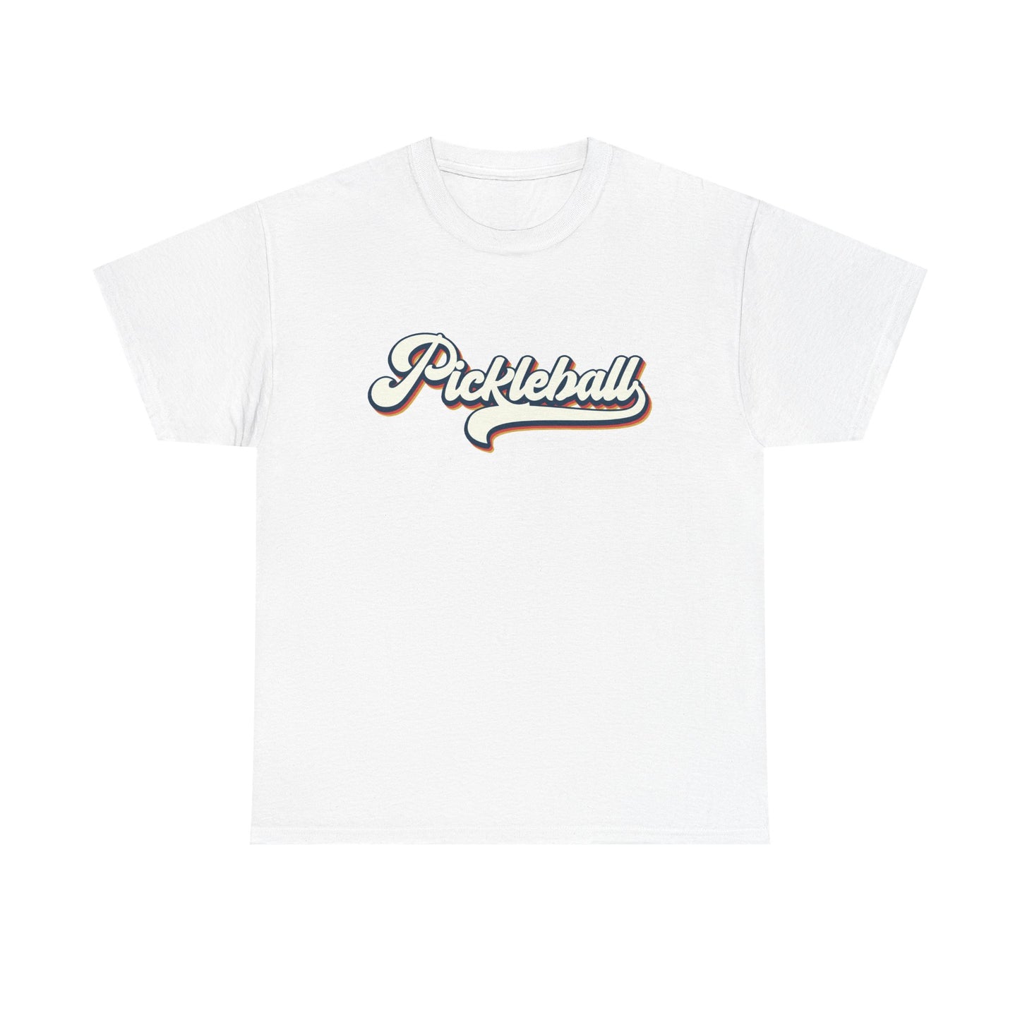 Pickleball Script Tee — Retro Athletic Pickleball T-Shirt