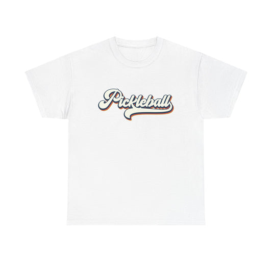 Pickleball Script Tee — Retro Athletic Pickleball T-Shirt